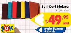 SUNİ DERİ BLOKNOT SUNİ DERİ BLOKNOT